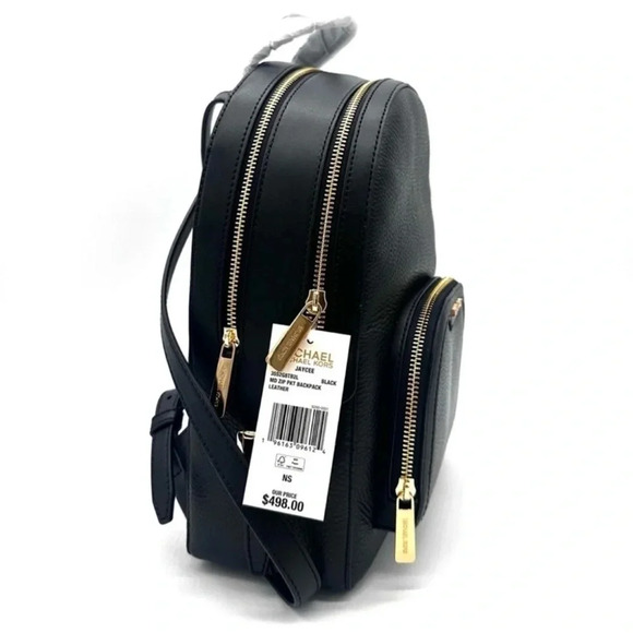 Michael Kors Medium Jaycee Backpack Black/Gold main image 4